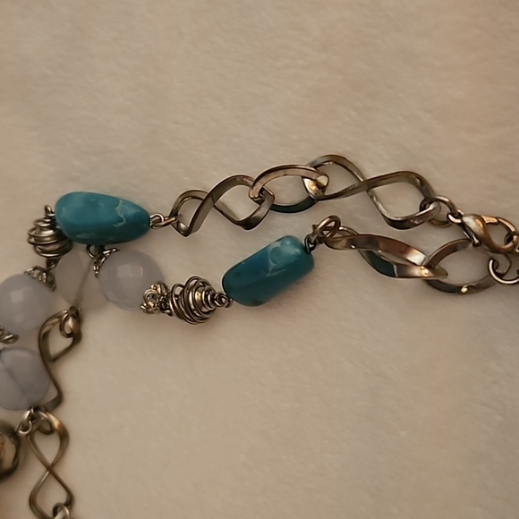 Vintage Acrylic Chain Beaded Long Sweater Necklace - Picture 5 of 7